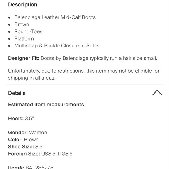 Gorgeous (!!!!) ladies Balenciaga calf height boots - Picture 5 of 5